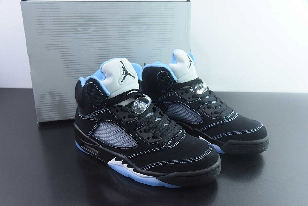 AXR JORDXN 5 “BLACK/UNIVERSITY BLUE”